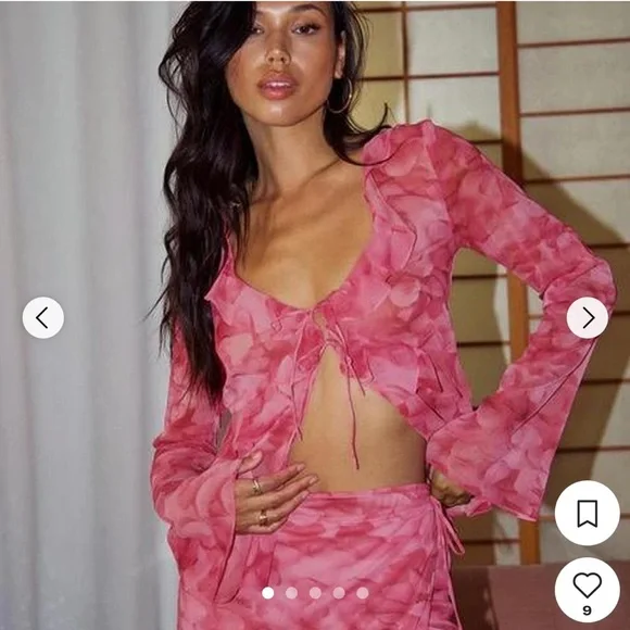 Princess Polly Pink Skirt Set - Picture 2 of 2